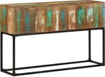 The Living Store Tavolo Consolle 120X30X75 Cm In Legno Massiccio Antico