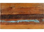 The Living Store Piano Del Tavolo Rettangolare 60X100 Cm 25-27 Mm In Legno Massiccio Di Recupero