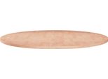 The Living Store Piano Del Tavolo Rotondo Ø70X1,5 Cm Rovere Massiccio Non Trattato