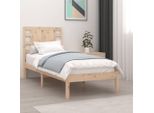 The Living Store Letto In Legno Massiccio Di Pino 90X200 Cm