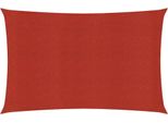 The Living Store Tenda Da Sole 160 G/M² Rosso 2,5X4,5 M Hdpe