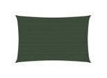 The Living Store Tenda Da Sole 160 G/M² Verde Scuro 2X4,5 M Hdpe