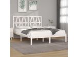 The Living Store Letto In Legno Massiccio Di Pino Bianco 120X200 Cm