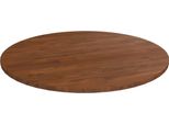 The Living Store Piano Del Tavolo Rotondo Marrone Scuro Ø70X1,5 Cm Legno Di Quercia Trattato