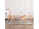 The Living Store Sedie Da Pranzo 4 Pz. Bentwood E Similcuoio