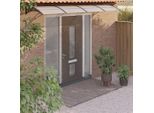 Tettoia Per Porta The Living Store Nera E Trasparente 400X80 Cm In Policarbonato