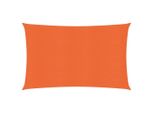 The Living Store Tenda Da Sole 160 G/M² Arancione 2X4,5 M Hdpe