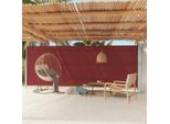 The Living Store Tenda Laterale Estensibile 200X600 Cm Rosso