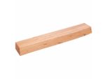 The Living Store Mensola A Muro Marrone Chiaro 60X10X6 Cm In Legno Massiccio Trattato Rovere