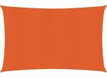 The Living Store Tenda Da Sole 160 G/M² Arancione 2,5X4 M Hdpe
