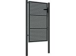 Cancello Da Giardino Antracite 105X175 Cm In Acciaio