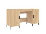 Vidaxl Scrivania Sonoma Rovere 140X50X75 Cm Materiale A Base Di Legno