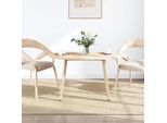 Piano Del Tavolo 110X55X2,5 Cm In Pino Massiccio Ovale