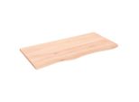 Piano Del Tavolo 100X50X2 Cm In Rovere Massiccio Non Trattato