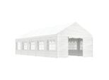 Padiglione Con Tetto Bianco 11,15X4,08X3,22 M Polietilene