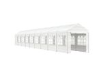 Padiglione Con Tetto Bianco 20,07X2,28X2,69 M Polietilene