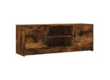 Mobile Tv In Rovere Fumé 102X30X37,5 Cm Materiale In Legno