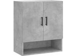 Vidaxl Armadio A Muro Grigio Cemento 60X31X70 Cm Materiale A Base Di Legno