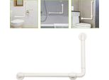 Tolletour Maniglione Antiscivolo Per Bagno Bagno Anziani Maniglione A Muro Bianco Acciaio Inox E Nylon Maniglie Di Sicurezza Maniglie Di Supporto Maniglione 60*40Cm