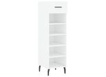 Vidaxl Scarpiera Bianca 30X35X105 Cm Materiale A Base Di Legno