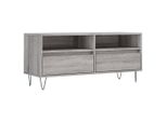 Mobile Tv Grigio Sonoma 100X34,5X44,5 Cm Materiale A Base Di Legno