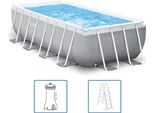 Intex Set Piscina Prism Frame Rettangolare 400X200X100 Cm