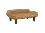 Vidaxl Letto Per Cani Marrone 70X40X24 Cm In Velluto