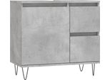 Vidaxl Mobile Da Bagno Grigio Cemento 65X33X60 Cm Materiale A Base Di Legno