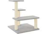 Vidaxl Graffiatoio In Sisal Grigio Chiaro 61 Cm