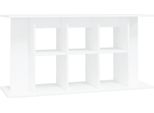 Vidaxl Supporto Per Acquario Bianco 120X40X60 Cm Materiale A Base Di Legno