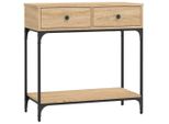 Tavolo Consolle Rovere Sonoma 75X34,5X75 Cm Materiale A Base Di Legno