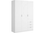 Dmora Guardaroba 3 Ante Astru 52X121 Cm Bianco, Appendiabiti 3 Ante