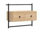 Parete Tv Rovere Sonoma 60,5X30X51 Cm Materiale In Legno