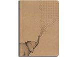 Quaderno A Punti A6 Kraft Elefante