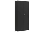 Vidaxl Armadio Per Archiviazione Nero 90X40X200 Cm In Acciaio
