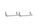 Mensole A Muro 2 Pz. Grigio Sonoma 80X25X25,5 Cm Materiale A Base Di Legno