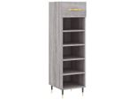 Vidaxl Scarpiera Grigio Sonoma 30X35X105 Cm Materiale A Base Di Legno