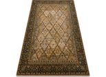 Tappeto Di Lana Superior Grenada Telaio, Diamanti, Orientale - Cognac Beige 170X235 Cm