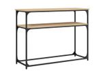 Tavolo Consolle Rovere Sonoma 100X35,5X75 Cm Materiale A Base Di Legno