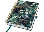 Sigel JP203 Sigel Bujo Libro Calendario Jolie "Foglie Glamour"