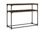 Vidaxl Tavolo Consolle Rovere Fumé 100X35,5X75 Cm Materiale A Base Di Legno