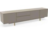 Mobile Da Parete Porta Tv Rtv Lowboard Legno Soggiorno Beige Mobili