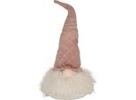 Clayre & Eef Decorazione Natalizia Con Illuminazione Led Nano 44 Cm Rosa Sintetico