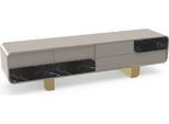 Porta Tv Rtv Lowboard Classico Grigio Legno Soggiorno Moderno Nuovo