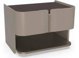 Comodino Grigio Di Design Tavolini Console Camera Da Letto Legno Lusso