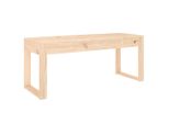 Panchina Da Giardino 110X38X45 Cm In Legno Di Pino Massiccio