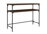 Tavolo Consolle Look Rovere Marrone 100X35,5X75 Cm Materiale A Base Di Legno