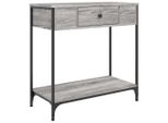 Tavolo Consolle Grigio Sonoma 75X34,5X75 Cm Materiale A Base Di Legno