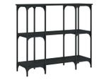 Tavolo Consolle Nero 102X35X90 Cm Materiale A Base Di Legno
