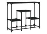 Tavolo Consolle Nero 89,5X28X76 Cm Materiale A Base Di Legno